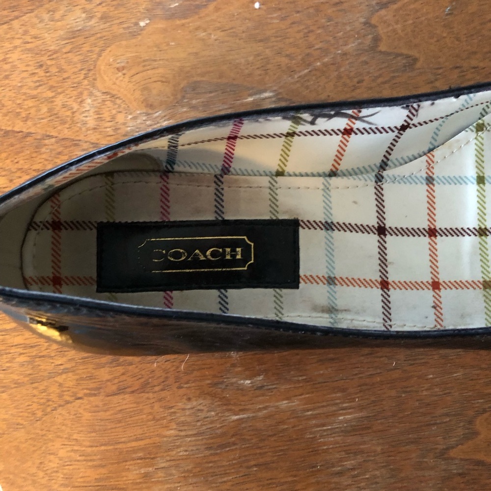 Coach patent leather flats 8.5 - Picture 3 of 6